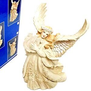 Dicksons Porcelain Angel with Harp: New Old Stock in Box